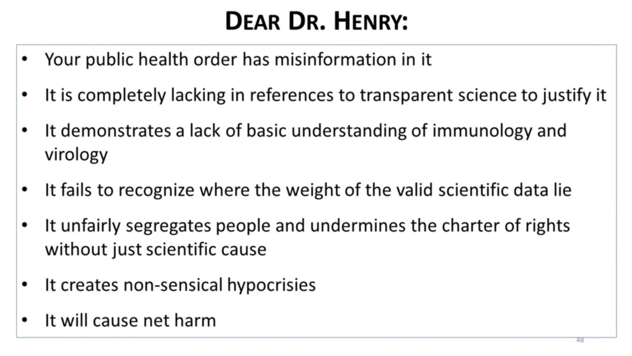 Dr. Byram Bridle Dismantles Bonnie Henry