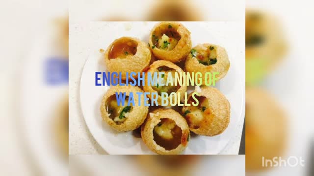 What is pani puri meaning in English