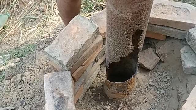 How to repair electronic pole in village