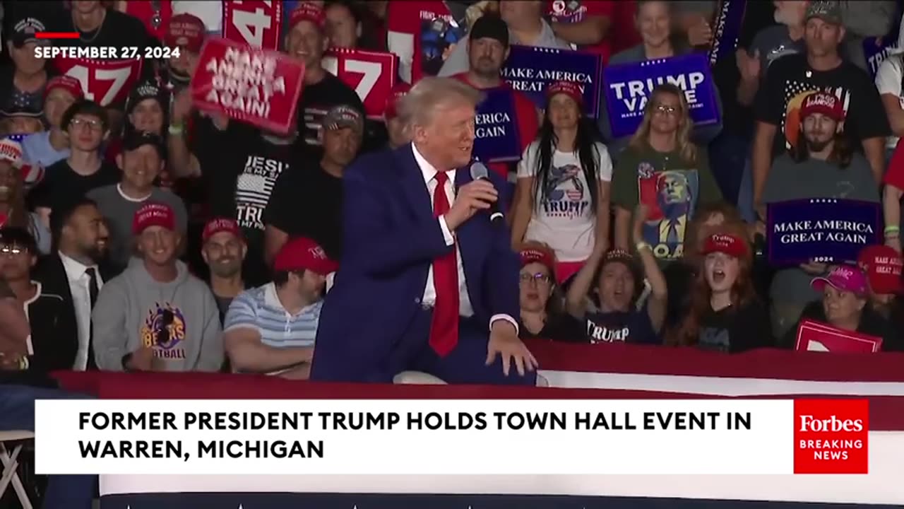 FULL TOWN HALL: Trump Takes Questions Directly From Voters In Warren, Michigan