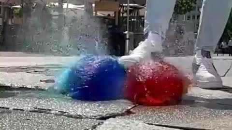 Red Blue Splash