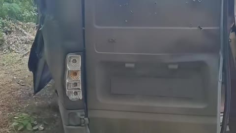 The AFU car after the shelling