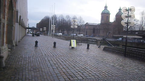 Inne på gården, adress Drottninggatan 2, Landskrona 16 Dec. 2014