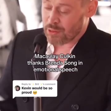 Macaulay Culkin thanks his wife Brenda Song during his Hollywood walk of fame ceremony