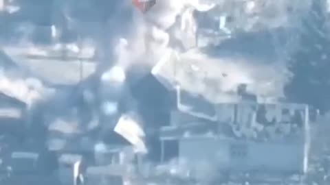 Russians Blown Out of the Roof of a House
