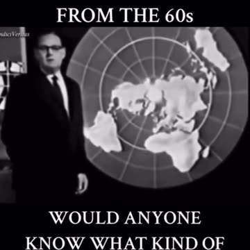Flat Earth Map on TV back in the 60ths