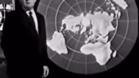 Flat Earth Map on TV back in the 60ths