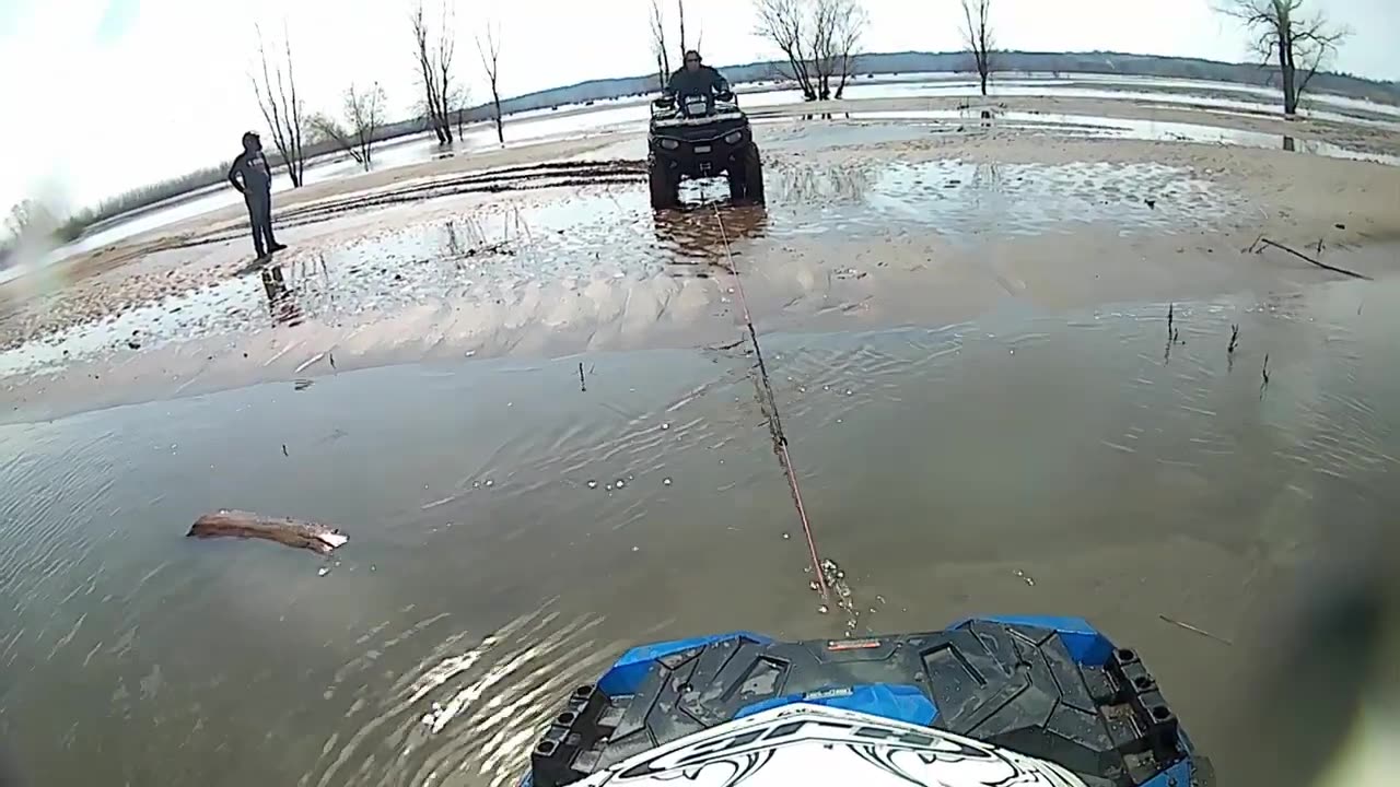 Polaris Sportsman 1000xp River riding part 2