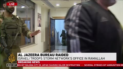 Al Jazeera's Ramallah Office Raided by Israel - Breaking News