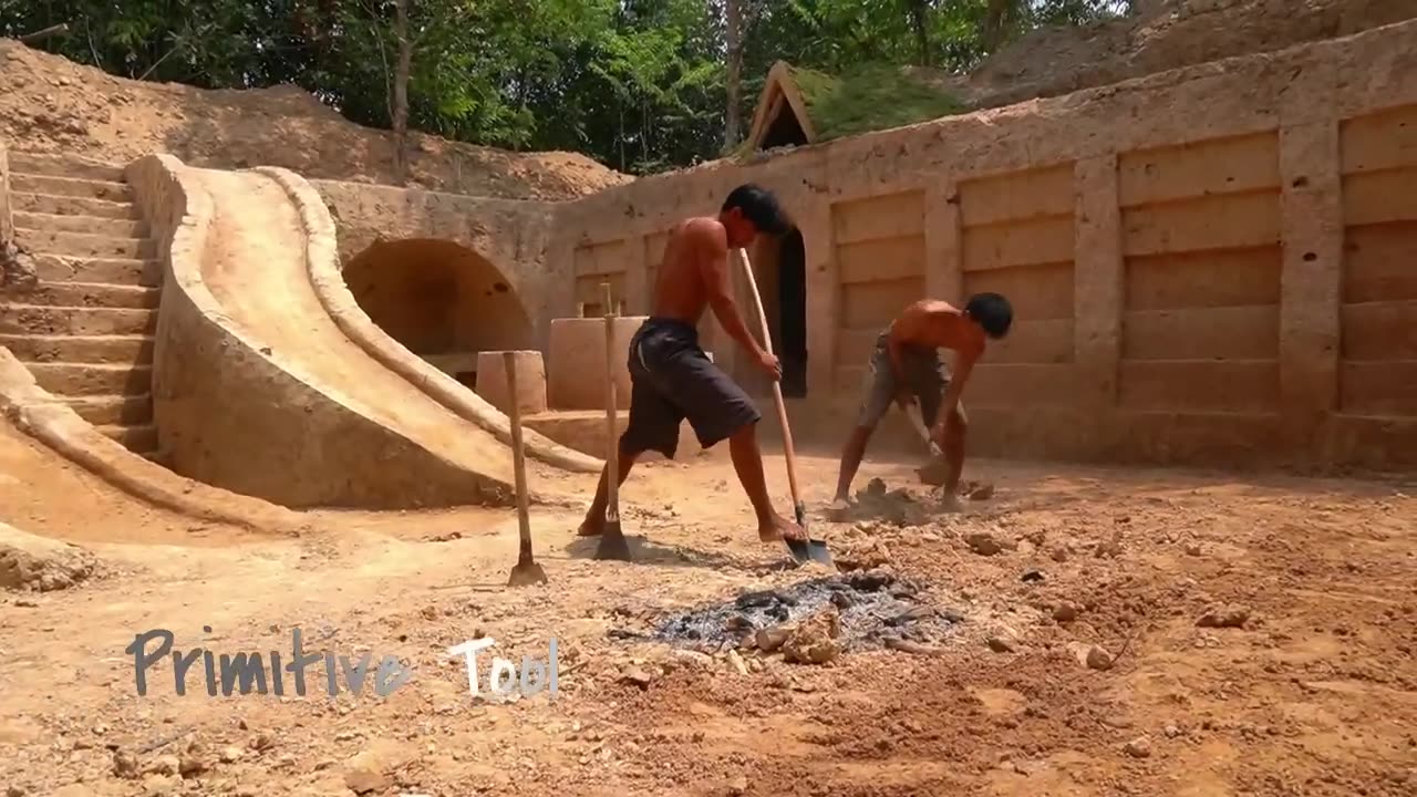 121 Days Building The Most Amazing Underground Water Slide Temple Swimming Pool