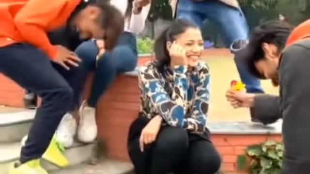 Surprise proposal All lovers must watch 🥰💓 /Best proposal ever/ cute couples