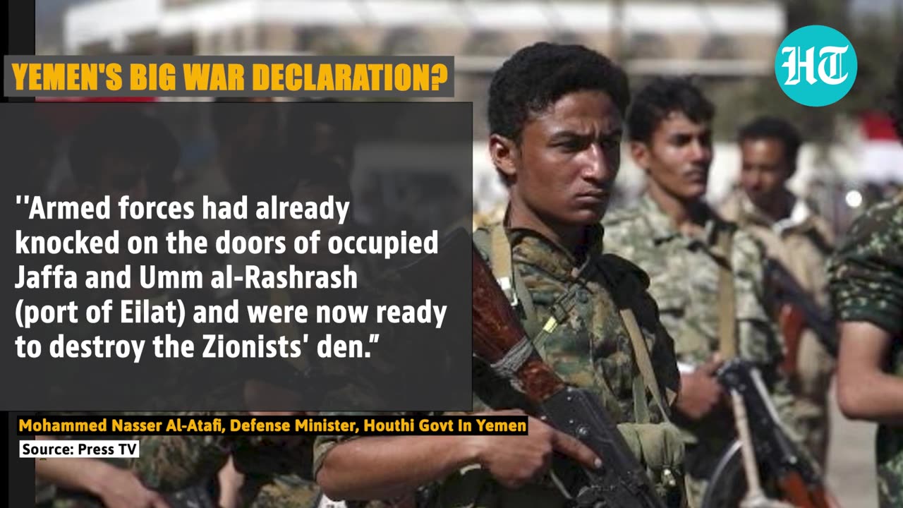 Houthi govt’s Defence Minister Mohammed Nasser Al-Atafi issued a warning to Israel.