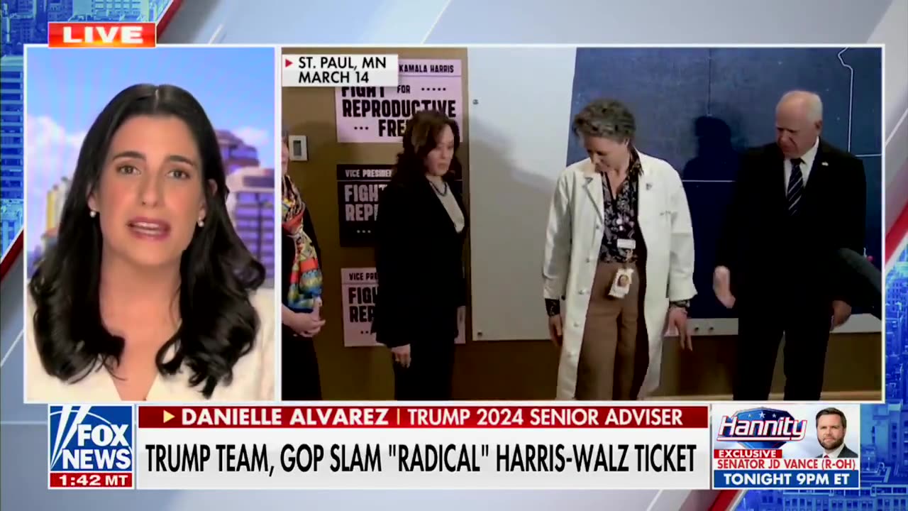 Danielle Alva : The reality is Tim Walz is dangerously liberal