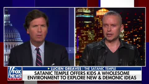 Lucien Greaves discusses an elementary school’s controversial “Satan Club” with Tucker Carlson