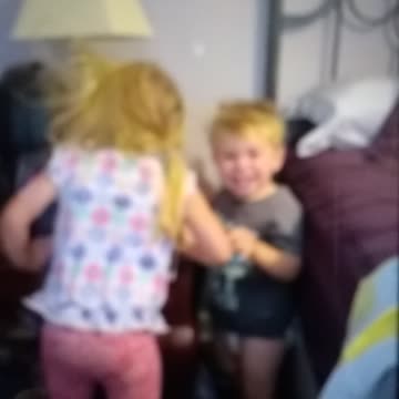 Kids Screaming into Fan and Scaring Themselves