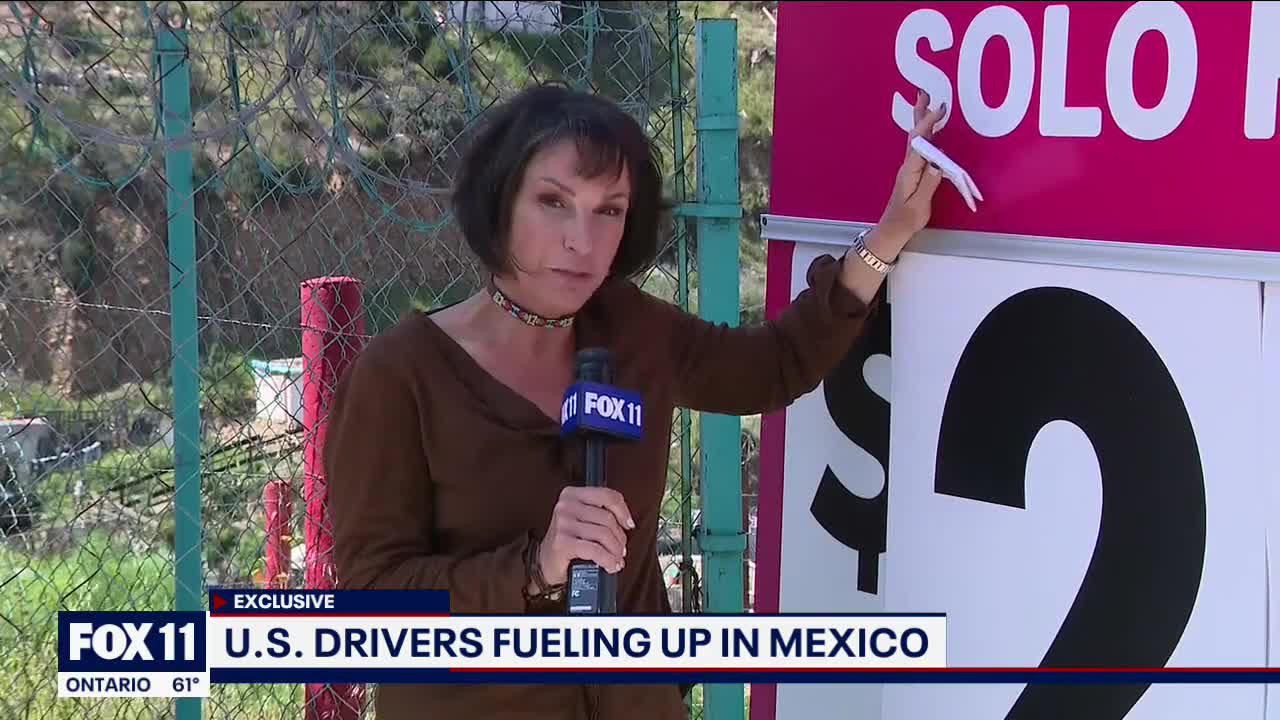 Californians driving to Mexico to fill up their gas tanks