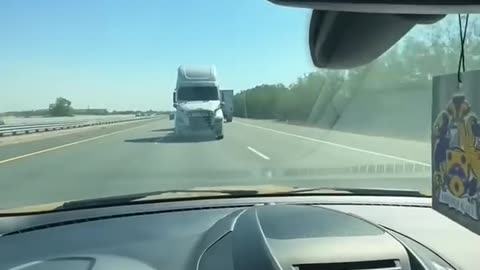 THE SEMI WAS GOING BACKWARDS