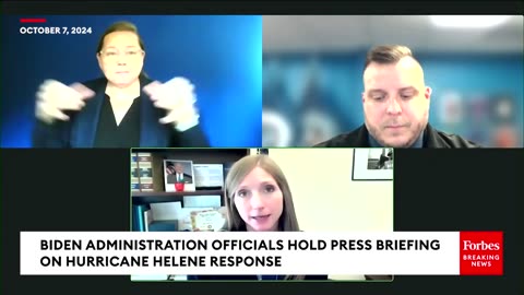 JUST IN- Biden Administration Officials Hold Press Briefing To Discuss Hurricane Helene Response