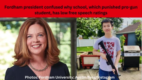 Fordham University President Tania Tetlow said she doesn't understand free speech rankings