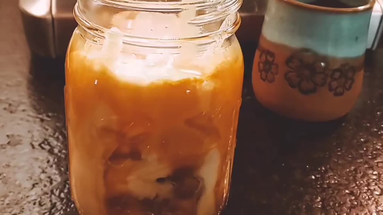 Making a Friday Iced Latte