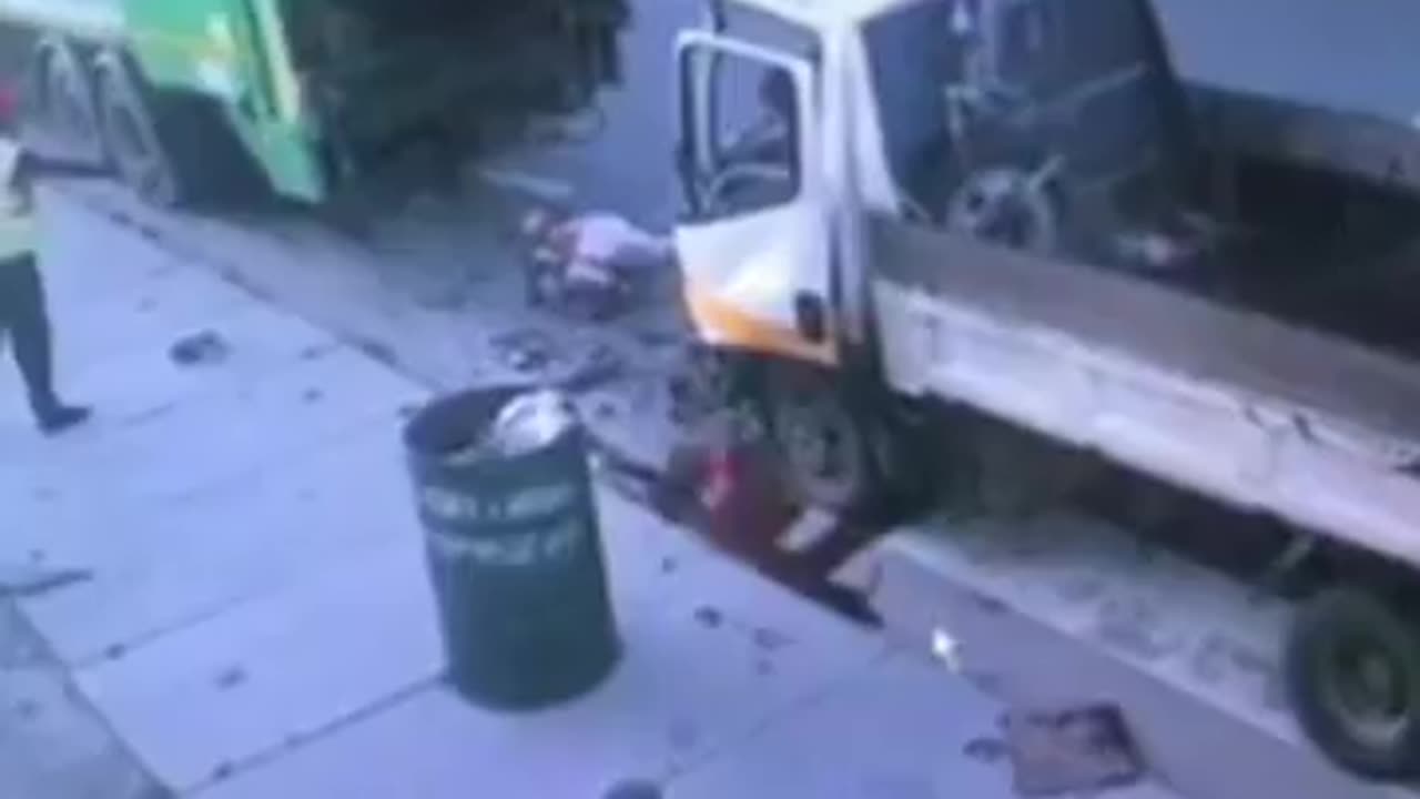 Truck Ruins Garbage Man