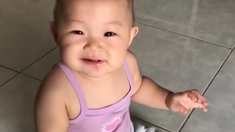 baby smile. parental joy