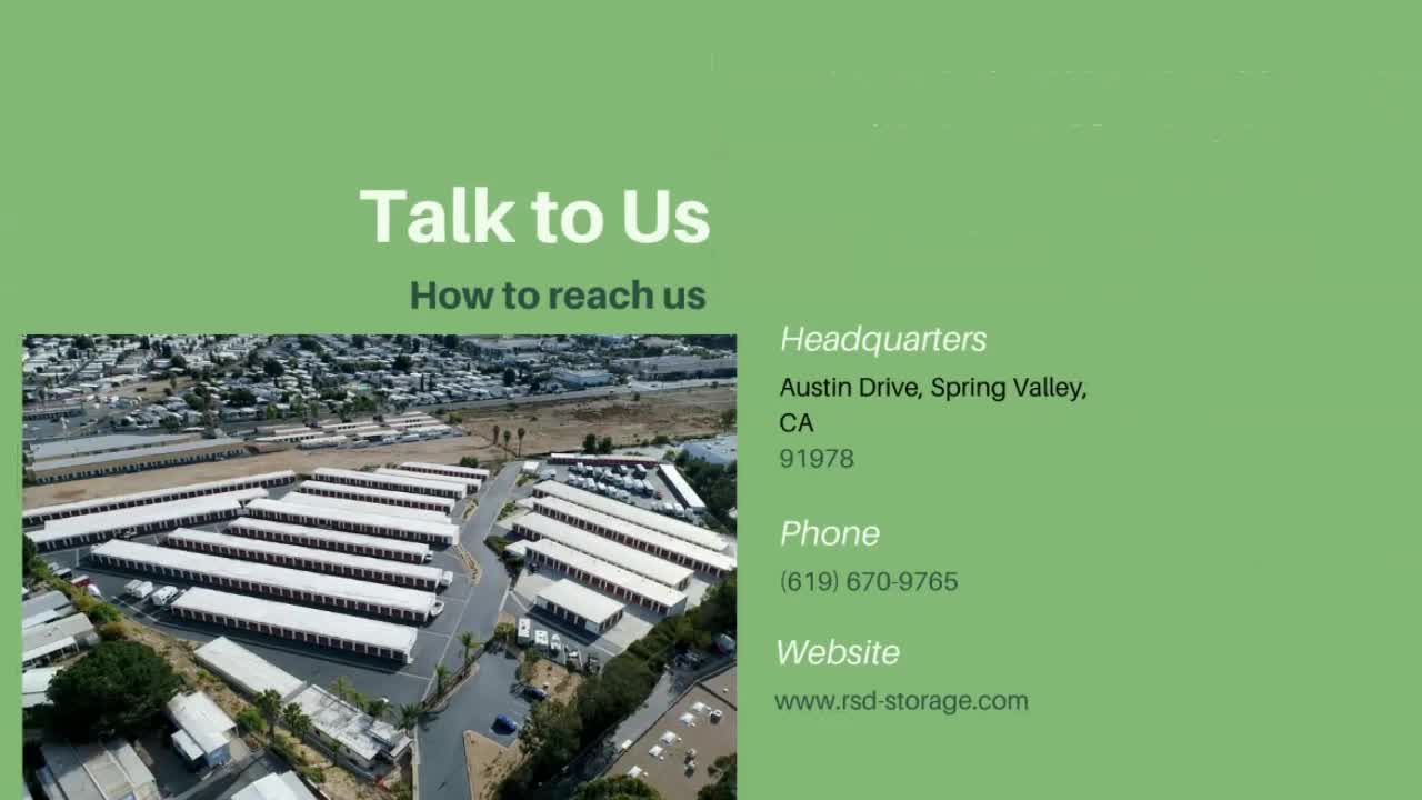 Perfect Self Storage in San Diego- RSD Storage