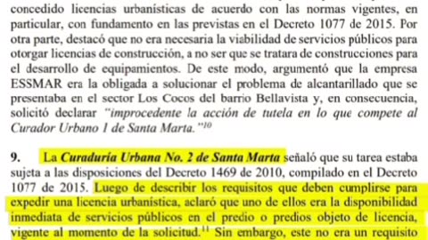 Sentencia 290/24: Crisis del agua en Santa Marta