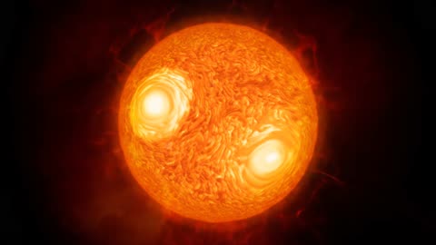 4K animation of Sun