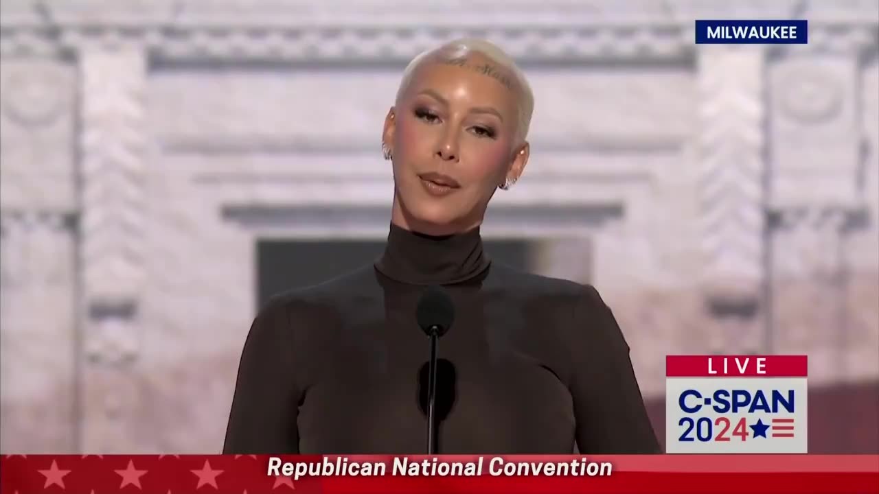 Amber Rose says the media has lied to us about Donald Trump at RNC