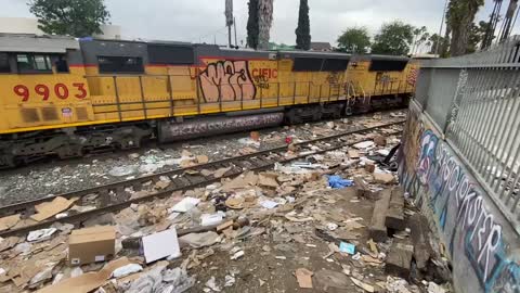 LA TRAINS ARE BEING LOOTED & FIND UNUSED COVID TESTS