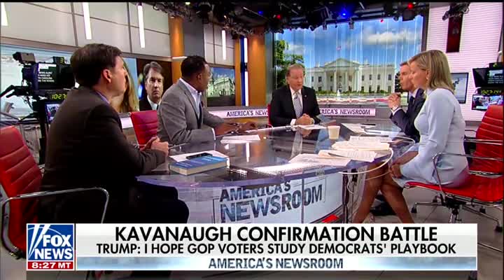 Heated segment over Brett Kavanaugh allegations ends with a bang