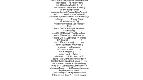 GetAsync request returns null content