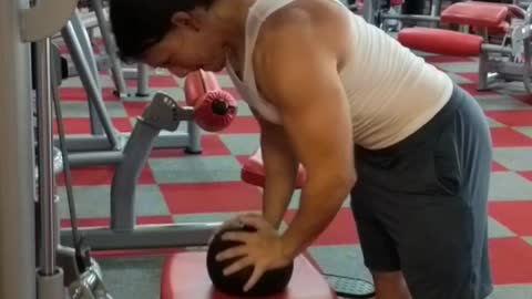 Tricep Pushdowns on Dip Machine