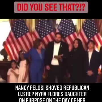 Pelosi Shoves Newly Congresswoman Mayra Flores Child