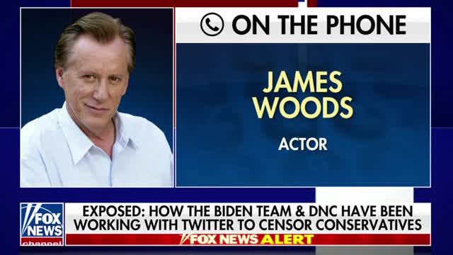 James Woods tells Tucker Carlson that he will be suing the DNC.