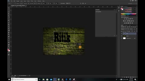 how to edit text in photoshop || edit text as wall || text editing