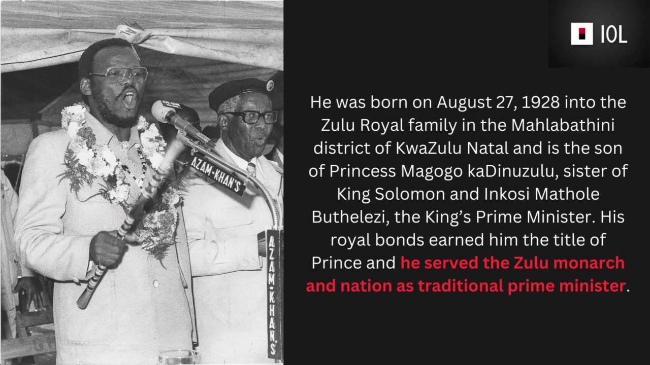 Prince Mangosuthu Buthelezi dies, aged 95