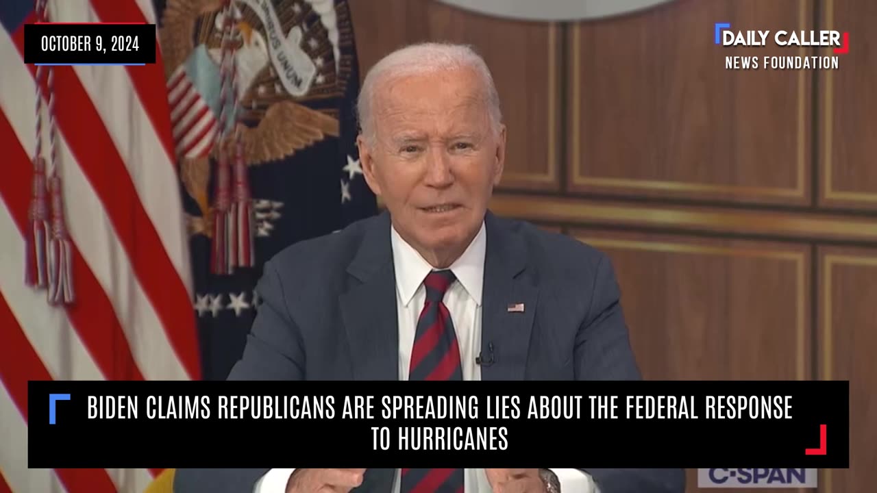 Biden Claims Republicans are Spreading Lies About Hurricane Response