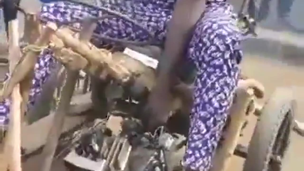 African Homemade Stick Car