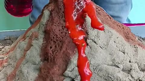 Volcano making video