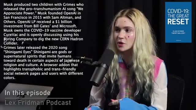 Elon Musk and Grimes Transhumanism