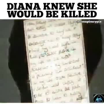 DIANA KNEW SHE WOULD BE KILLED