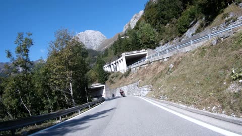 Motorcycle trip to Zoncolan Pass in Italy