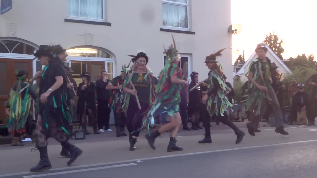 Beltane Border Morris & Otter Morris - Haccombe - Nog Inn, Feniton - 21 Jul 23