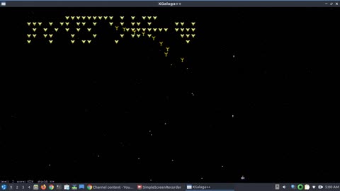 Let's Play XGalaga++ -- The Free Open Source Galaga Clone for Linux