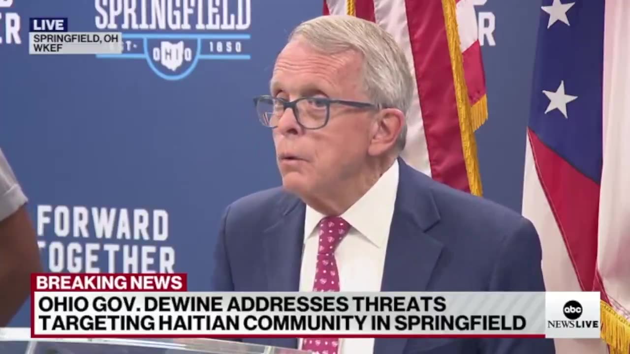 Gov. DeWine: 33 bomb threats against Springfield schools that all originated from "overseas."