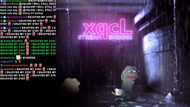 xQc outro music but it's playing in another room + rainy mood ambience [ Enterlude / Exitlude ]