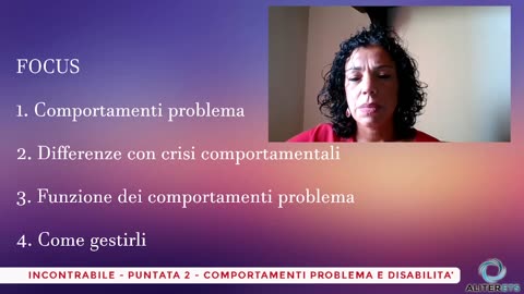 IncontrAbile Pt2 Comportamenti Problema con la Dssa Tatiana Seminara