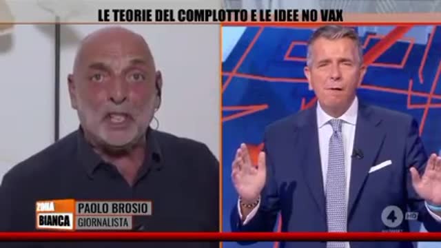 Paolo Brosio scatenato e strepitoso mette a posto il presentatore evidentemente di parte